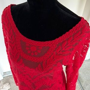 ✨Express Sheer Lace Top✨